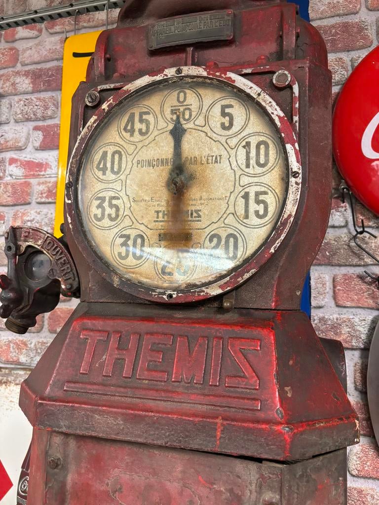 Themis benzinepomp jaren 20-30, Verzamelen, Automaten | Overige, Ophalen, Gebruikt