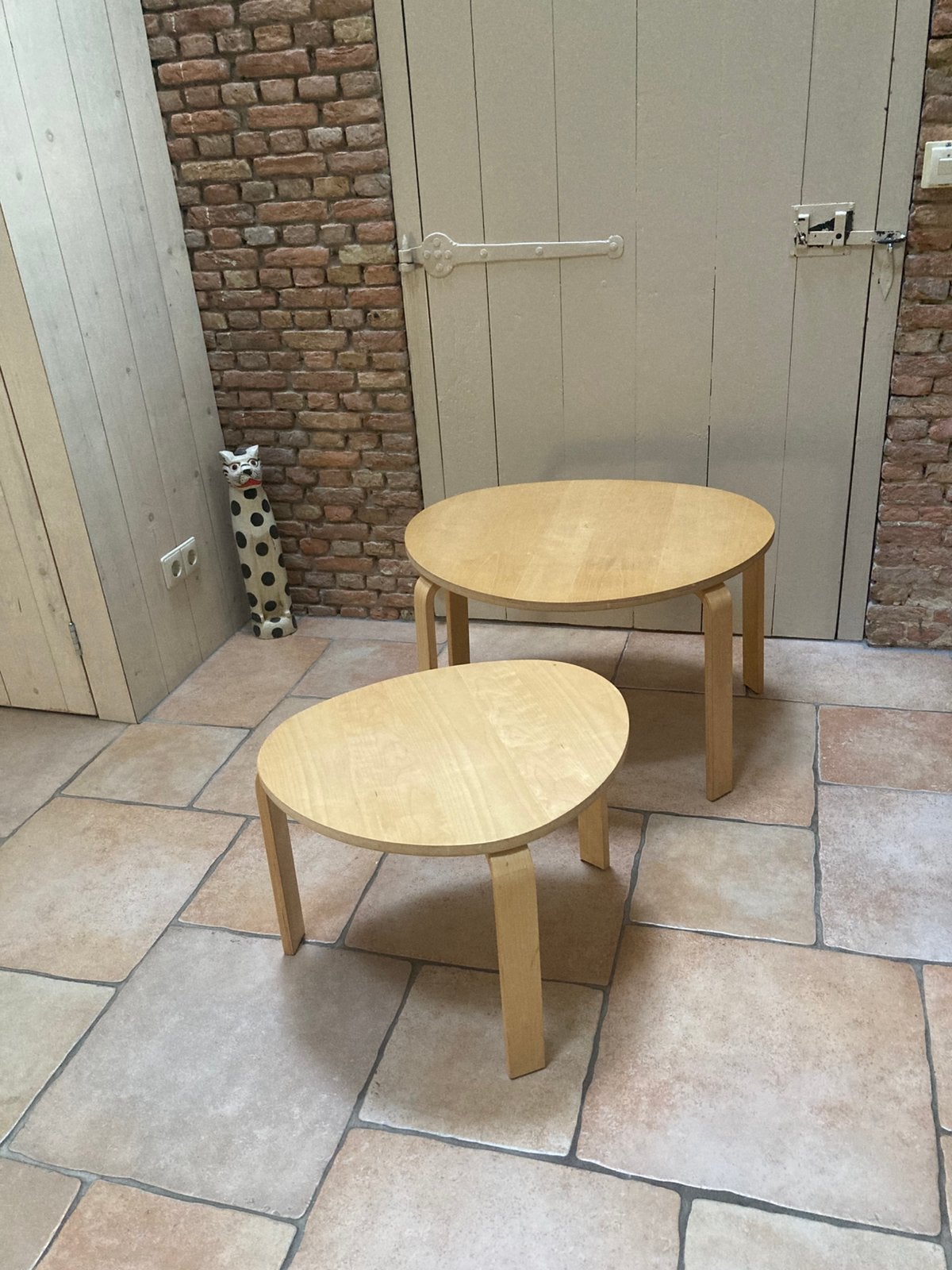 IKEA Svalsta salontafel set, 55 tot 75 cm, Zo goed als nieuw, Overige vormen, Hout
