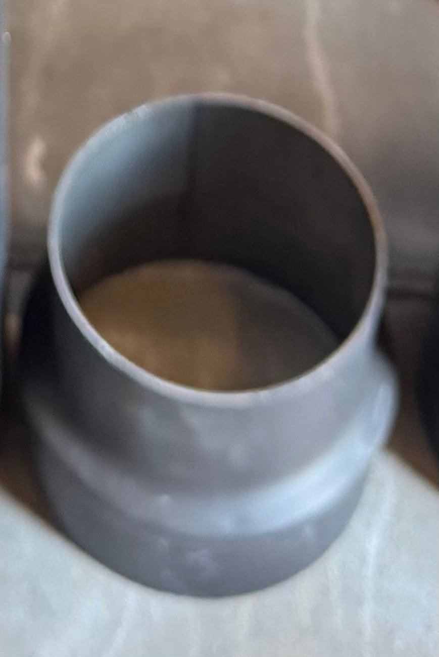 Verloopstuk kachelpijp dikwandig 150mm naar 120mm nieuw, Ophalen of Verzenden, Vrijstaand, Hout, Nieuw
