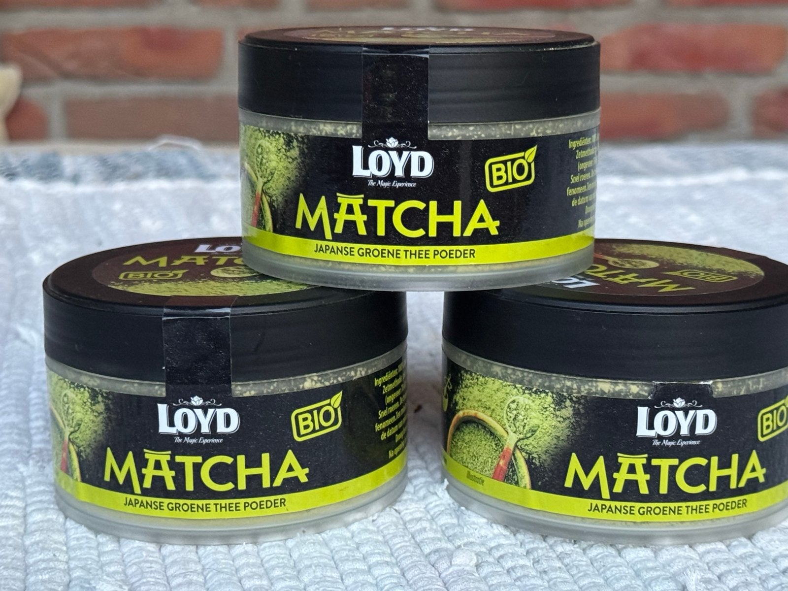 Biologische Matcha groene thee poeder 3 potten, Ophalen, Nieuw, Poeder of Drank