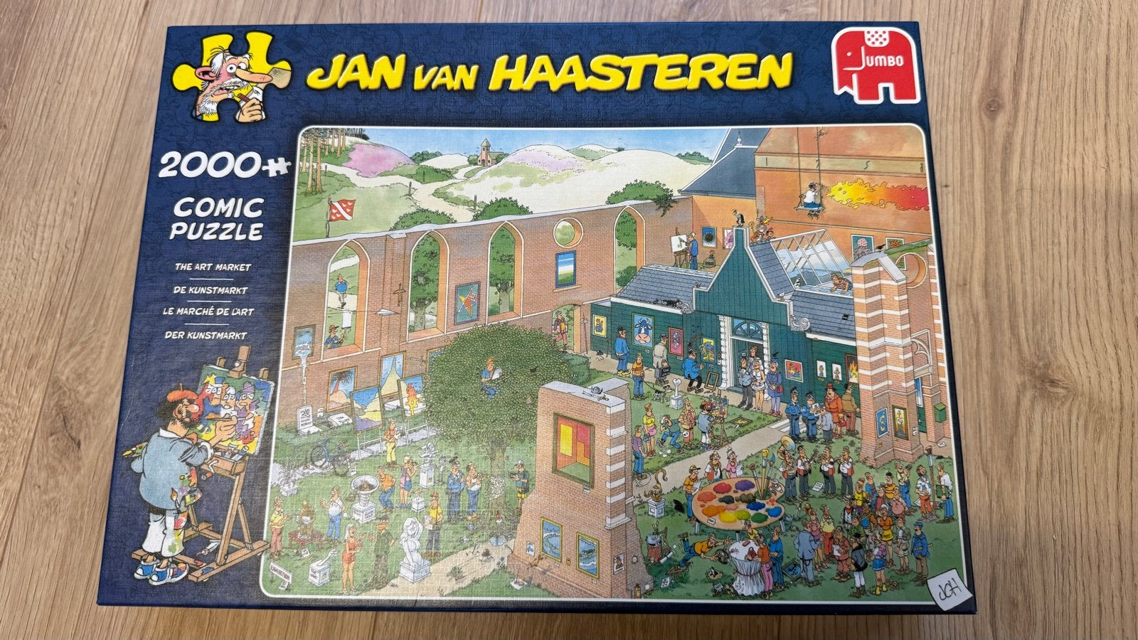 Jan van Haasteren puzzel De Kunstmarkt 2000 stukje, Een of twee spelers, Ophalen of Verzenden, Nieuw