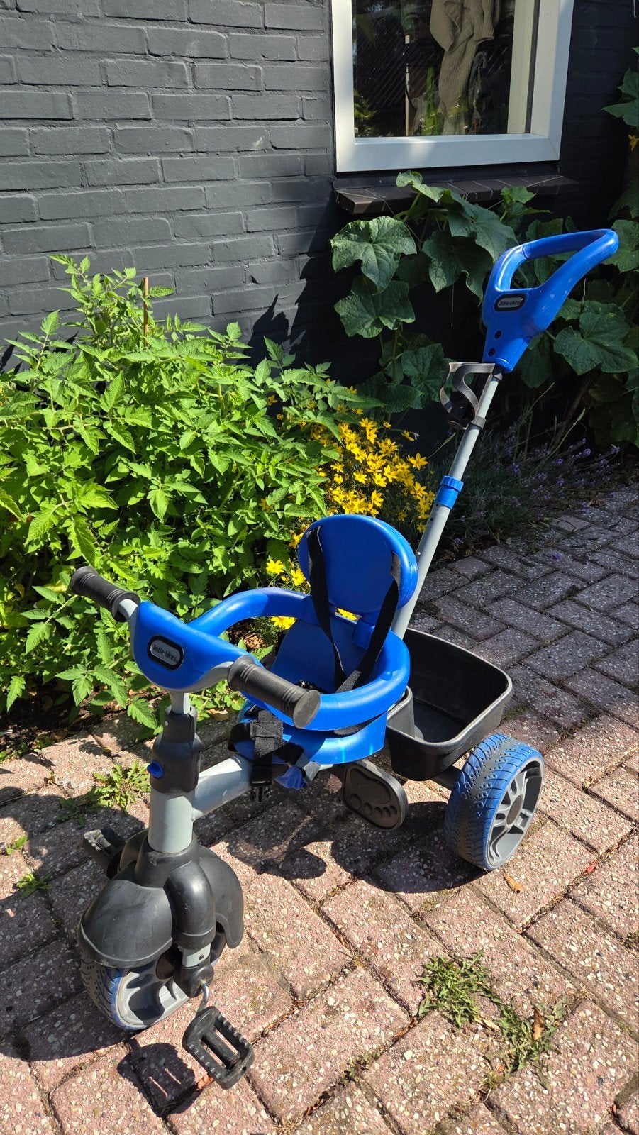 Little Tikes driewieler met duwstang en verstelbare zitting, Fietsen en Brommers, Fietsen | Driewielers, Ophalen, Terugtraprem