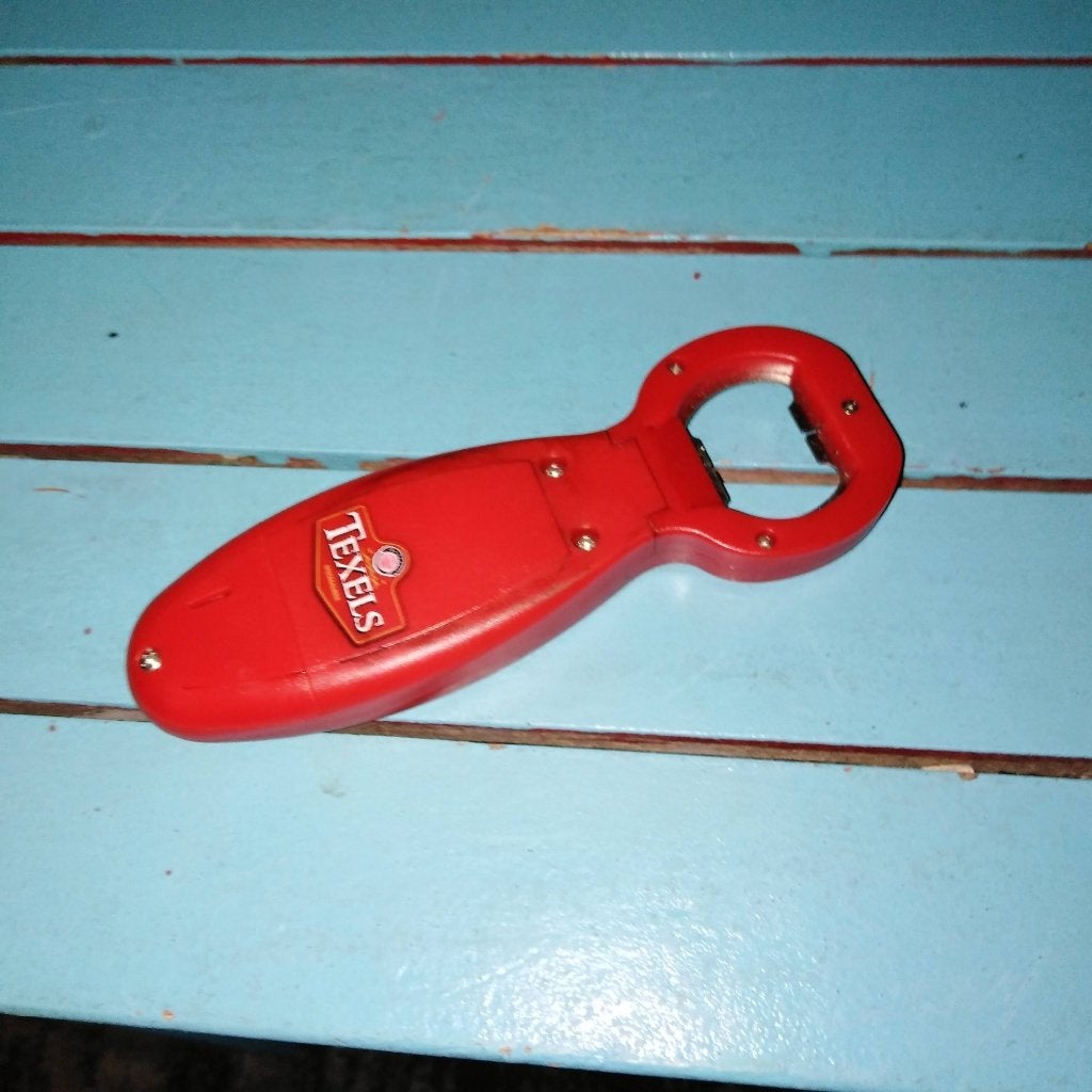 Texels Special Bier flesopener met schapengeluid, Ophalen, Gebruikt, Flesopener, Overige merken