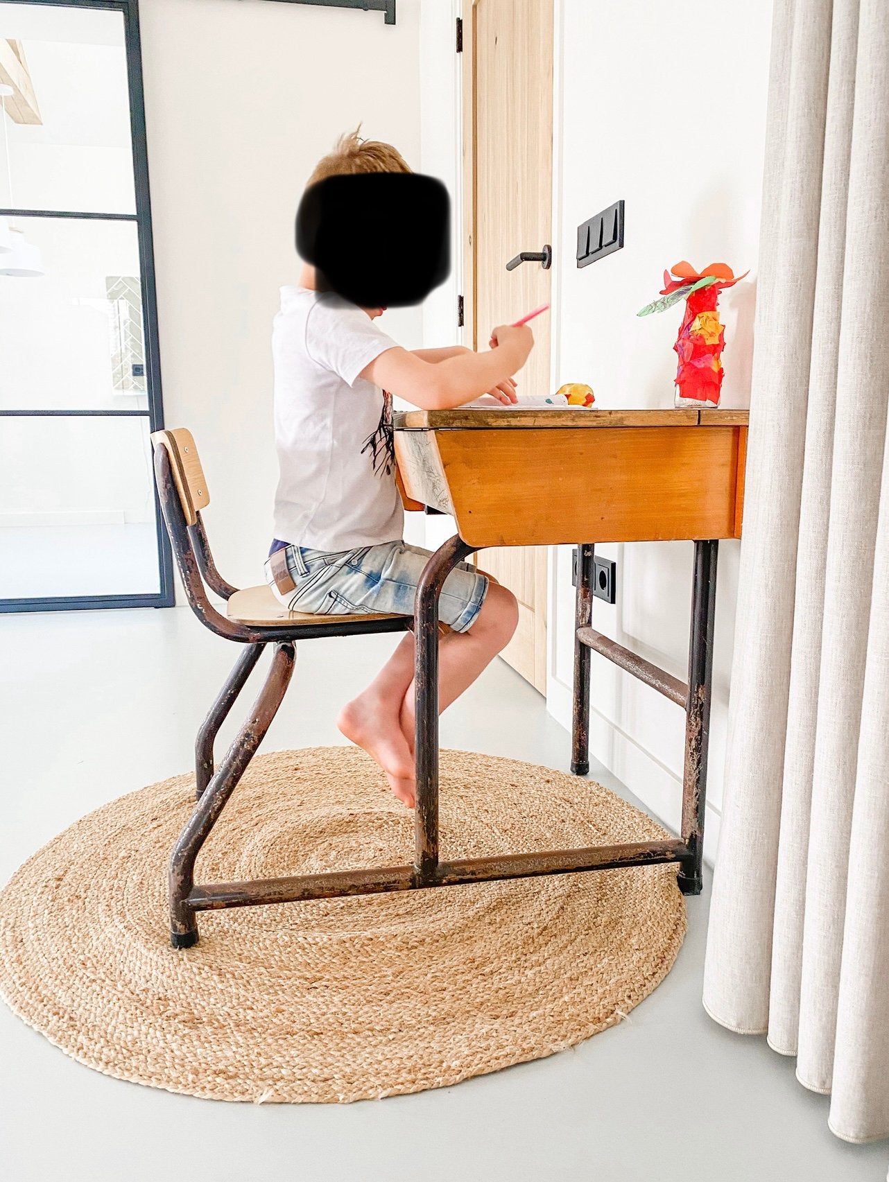 Schoolbank met klaptafel, Ophalen, Gebruikt, Tafel(s) en Stoel(en)