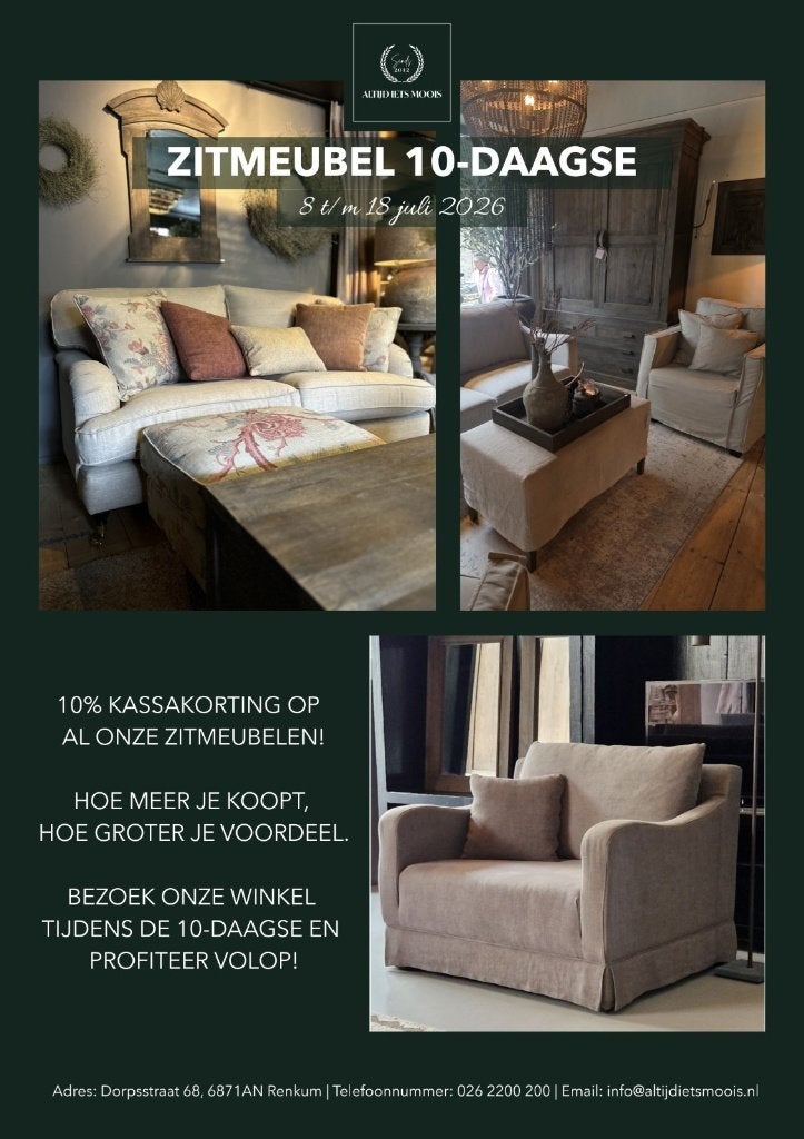ZITMEUBEL 10-DAAGSE MET 10%KORTING OP ALLE ZITMEUBELEN, Overige kleuren, Nieuw, Ophalen of Verzenden, Stof