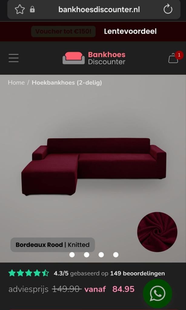 Nieuwe gebreide bankhoezen - Universeel (2 stuks), Huis en Inrichting, Banken | Bankstellen, Modern, Comfortabel, 125 tot 150 cm