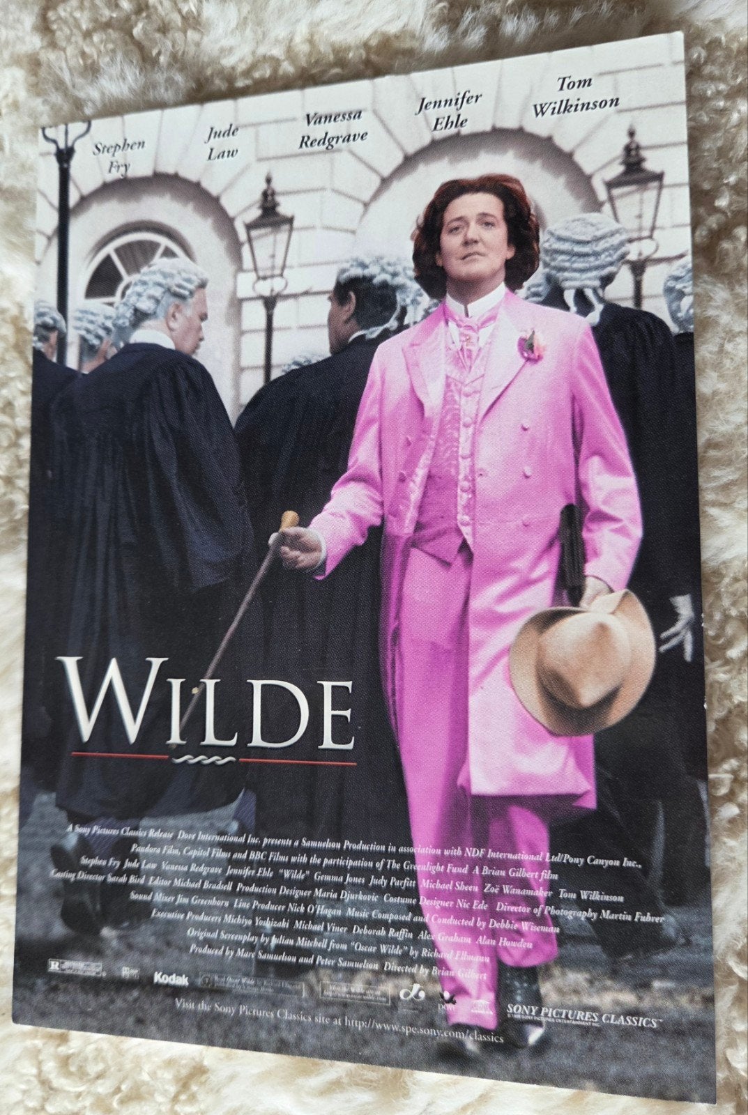 Wilde (1997) film ansichtkaart - Oscar Wilde biografie, Verzenden, 1980 tot heden, Ongelopen, Sterren en Beroemdheden