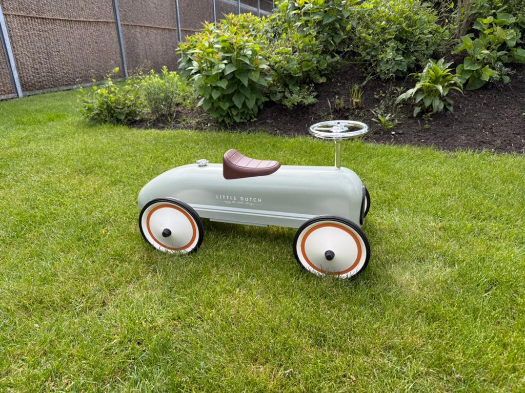 Little dutch retro loopauto olive, Kinderen en Baby's, Speelgoed | Buiten | Voertuigen en Loopfietsen, Ophalen, Zo goed als nieuw