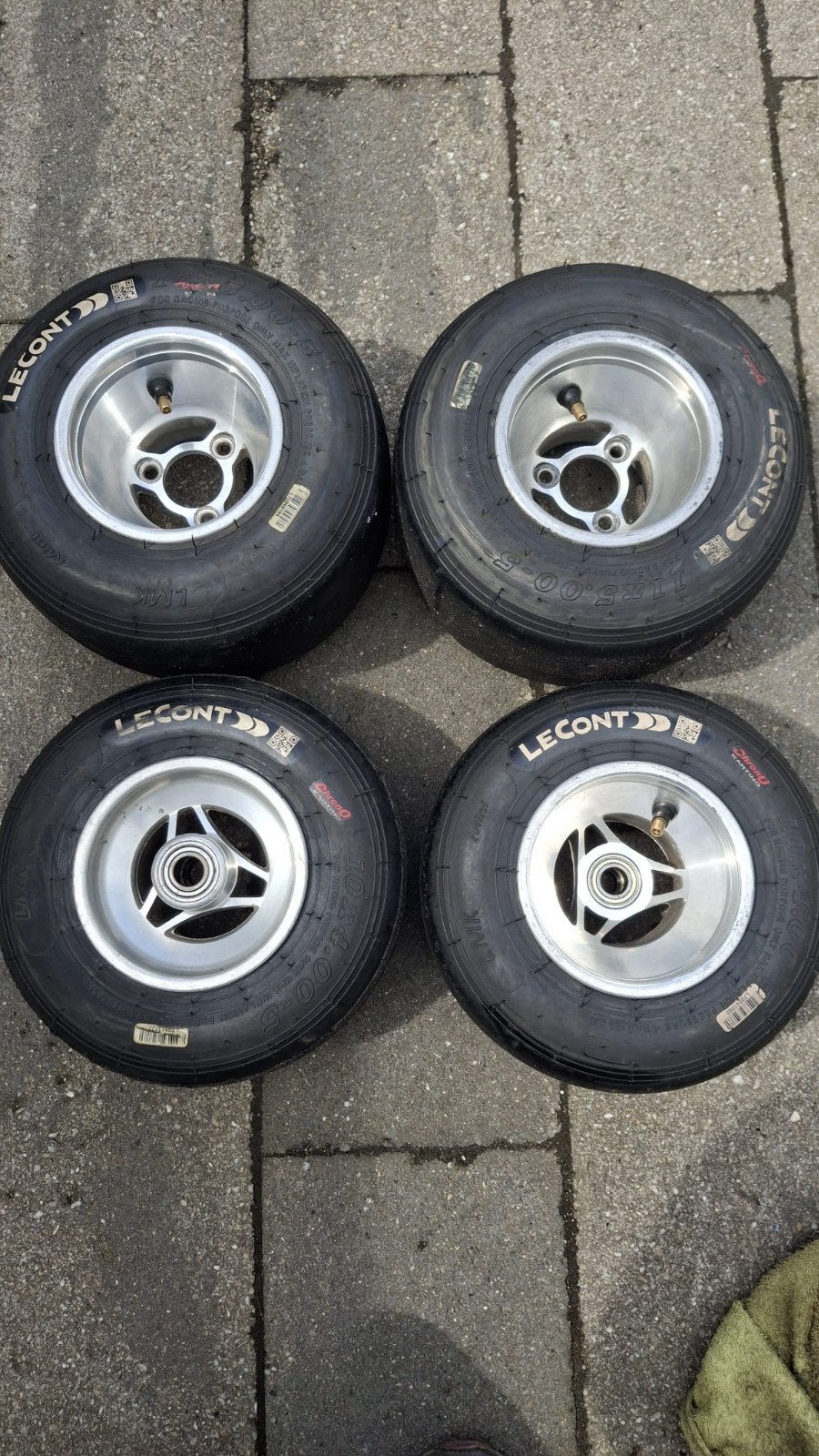lecont bandjes op velg, Ophalen, Onderdelen Kart