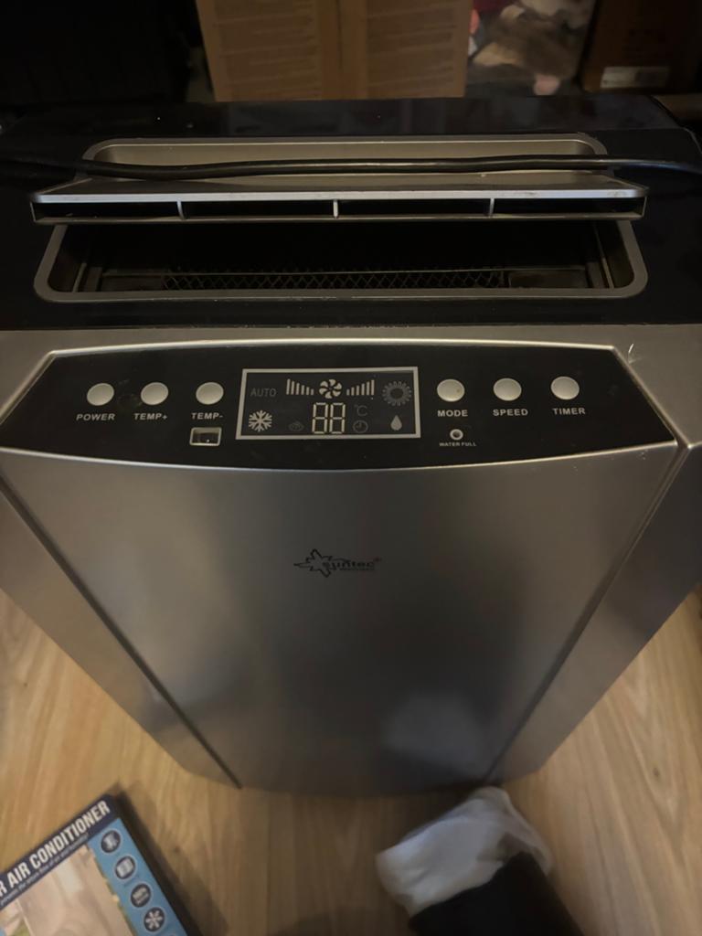 Suntec Mobiele Airco met Afstandsbediening en Timer, Witgoed en Apparatuur, Airco's, Ophalen, Gebruikt, Minder dan 60 m³, 3 snelheden of meer