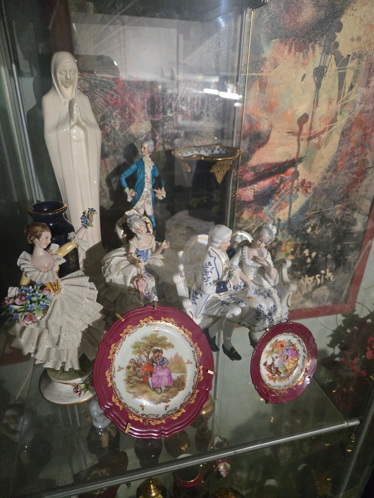 Diverse decoratieve beeldjes en borden, Antiek en Kunst, Ophalen of Verzenden