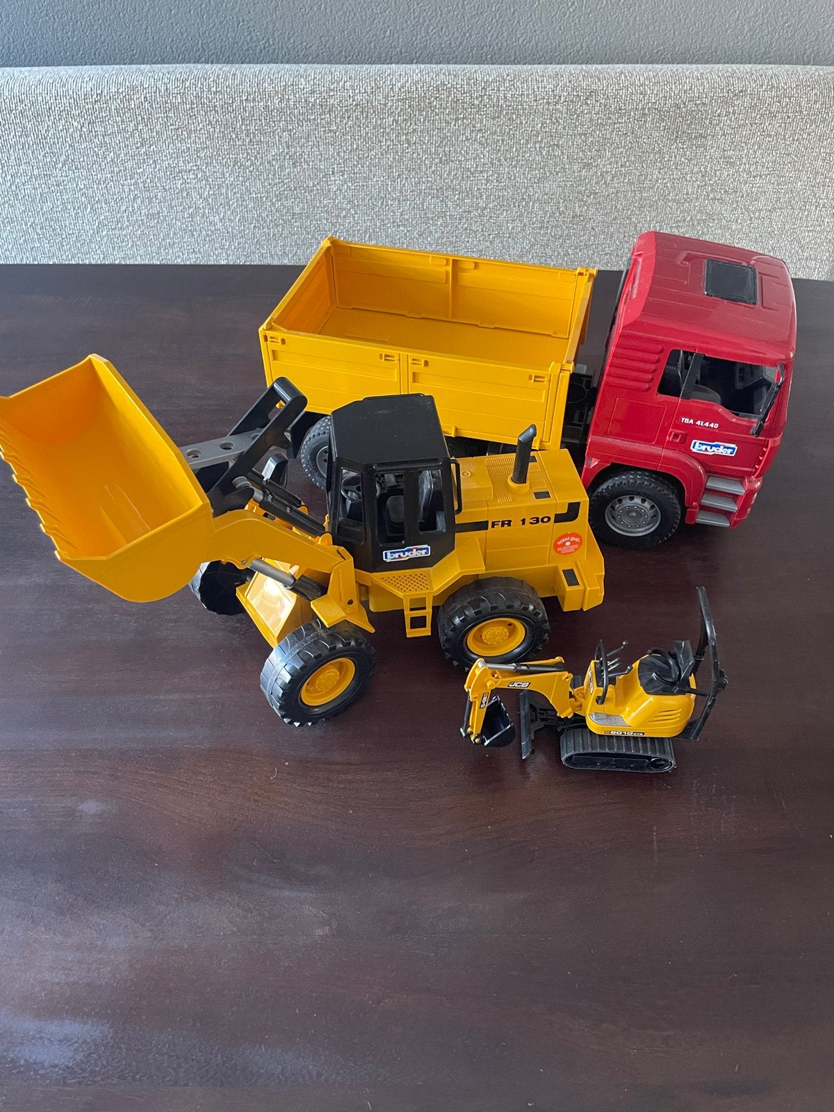 Bruder Vrachtwagen, Shovel (02752) en Graafmachine speelset, Kinderen en Baby's, Speelgoed | Speelgoedvoertuigen, Ophalen, Gebruikt
