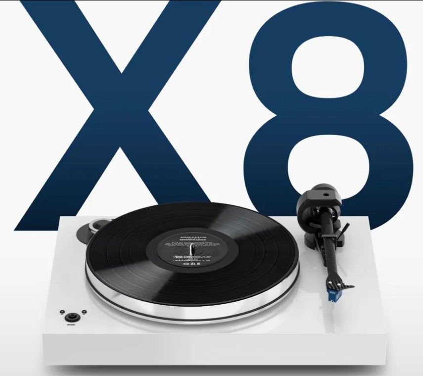 Pro-Ject X8-B piano gloss WHITE, Ophalen of Verzenden, Nieuw, Platenspeler, Overige merken