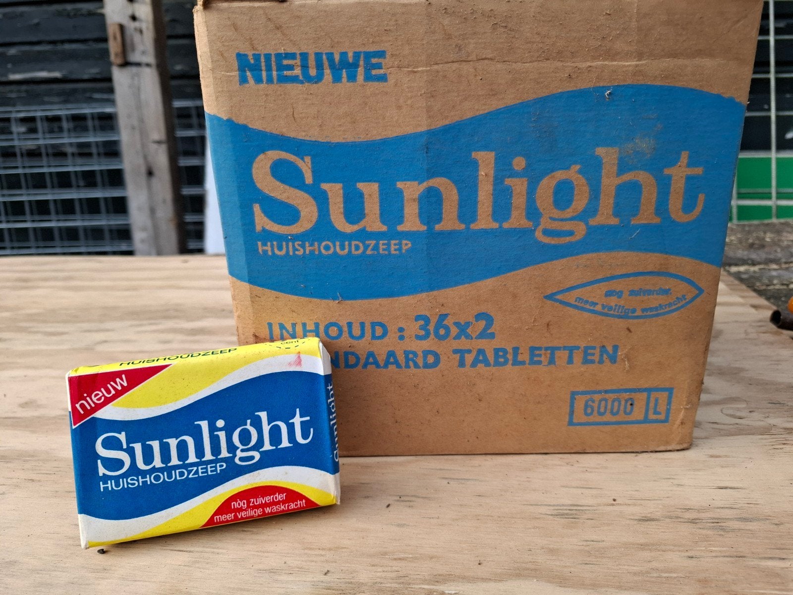 Retro Sunlight Huishoudzeep - Nieuw in verpakking, Verzamelen, Ophalen of Verzenden, Huis en Inrichting