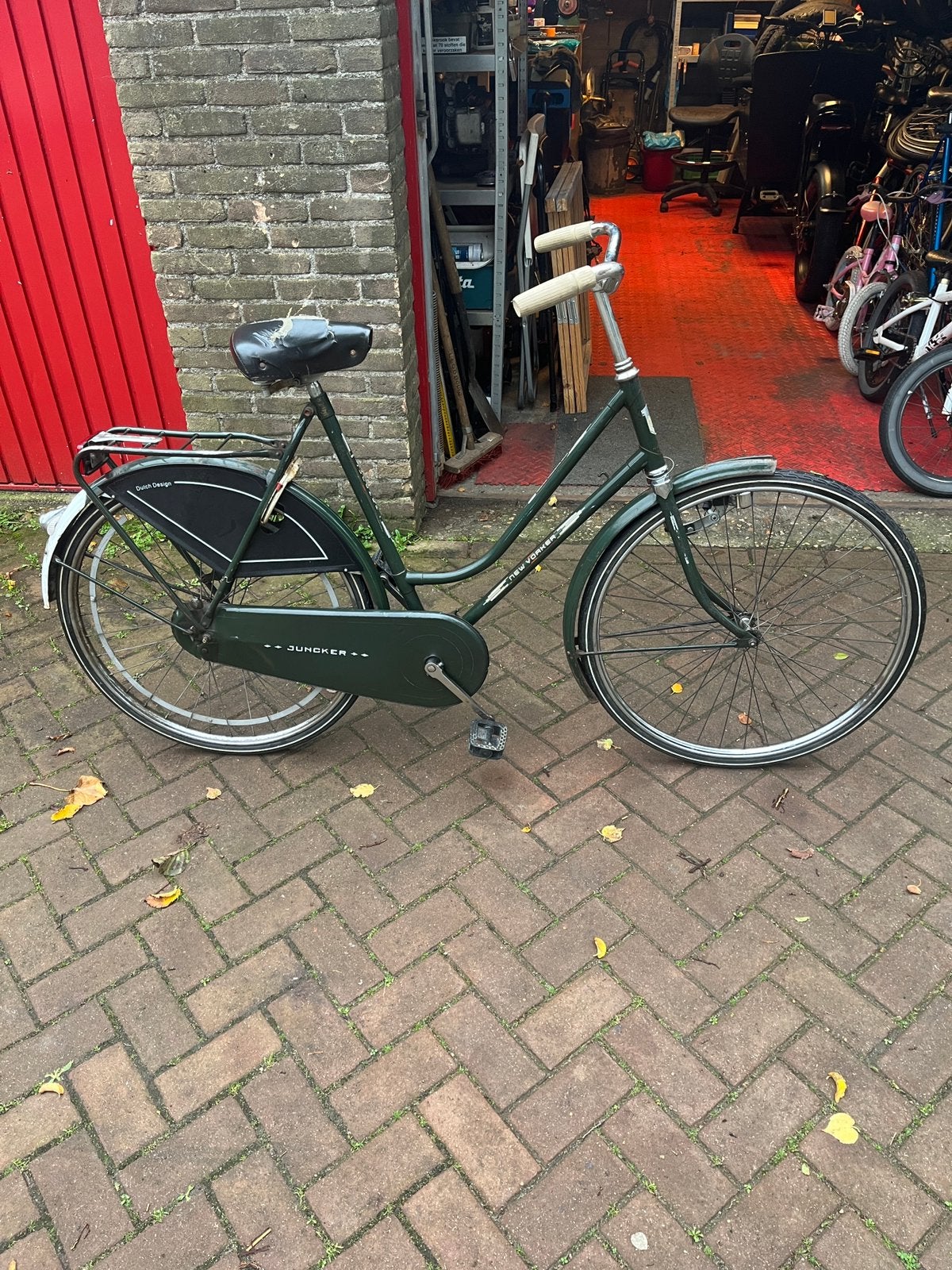 Oldtimer klassiek Juncker dames fiets 26 inch, Fietsen en Brommers, 53 tot 56 cm, Ophalen, Gebruikt, Terugtraprem