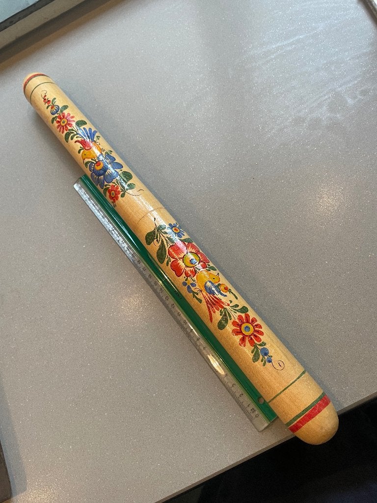 Antieke koker met diverse maten breinaalden, Ophalen of Verzenden, Gebruikt, Breien, Naald