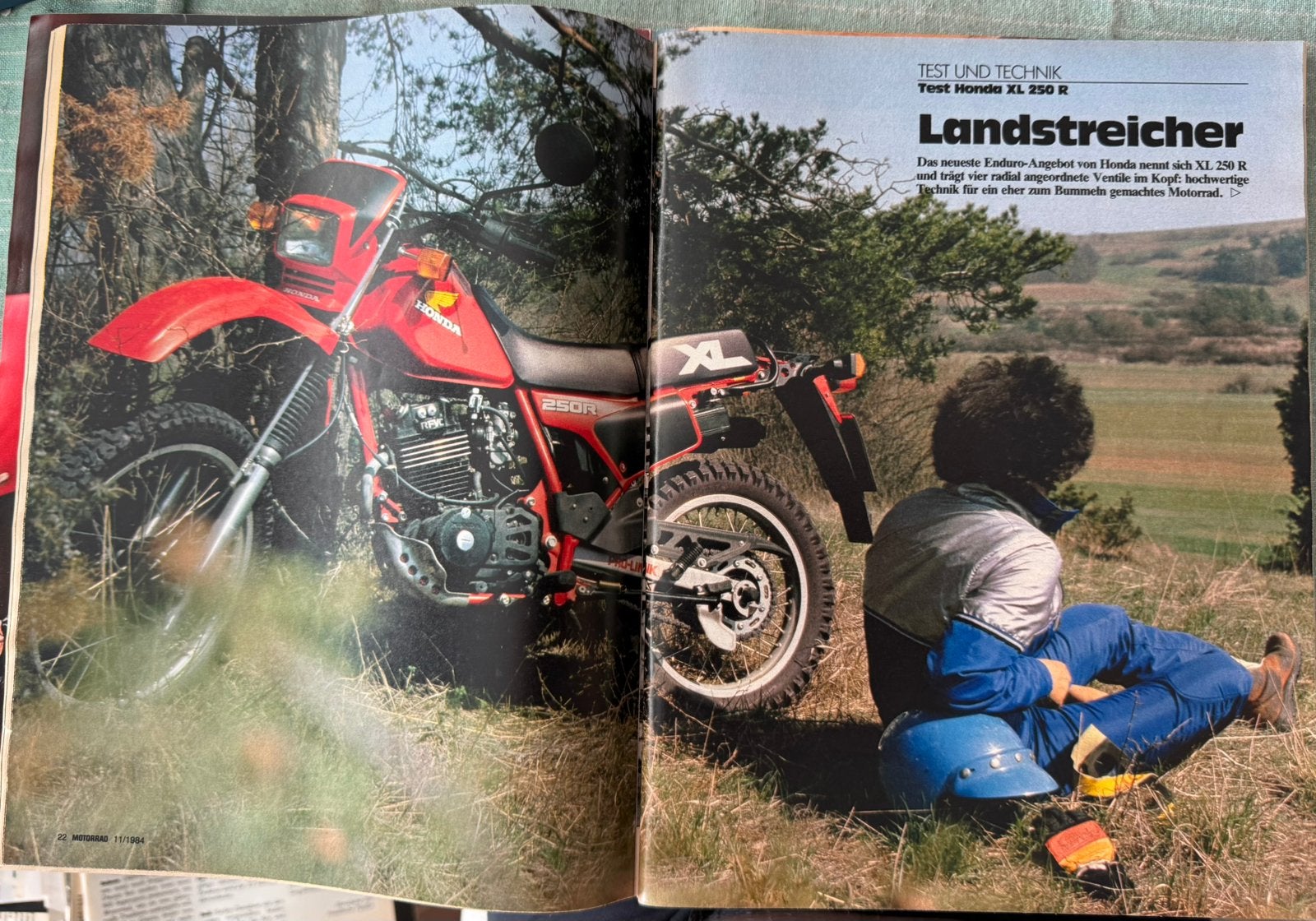 Test Honda XL250R, Verzenden, Zo goed als nieuw, Motoren
