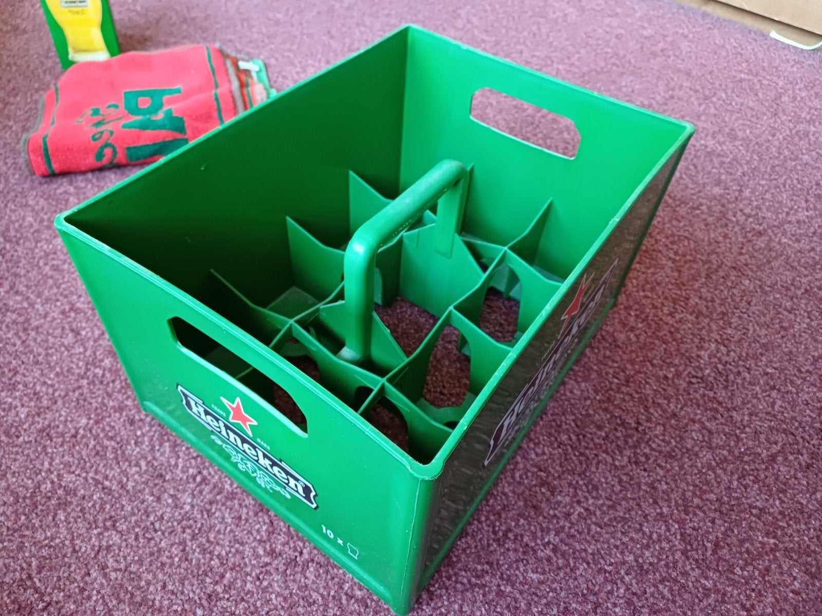 Heineken  draagkrat voor 10 bier, Verzamelen, Biermerken, Ophalen of Verzenden, Zo goed als nieuw, Heineken