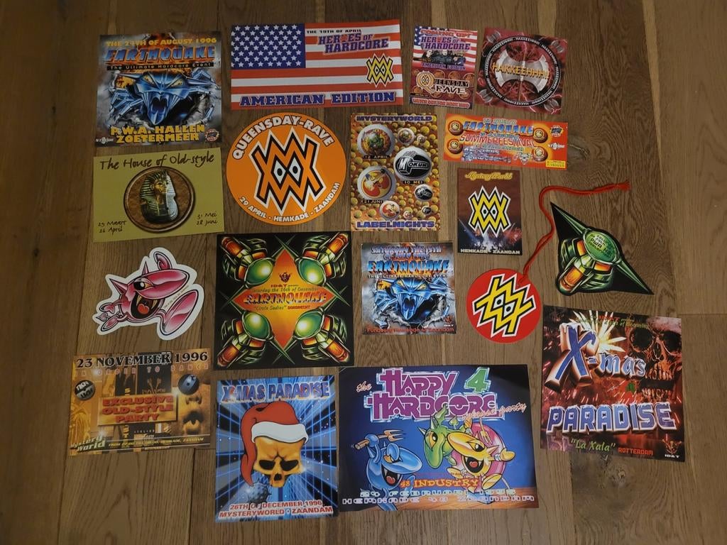 Mysteryworld / ID&T flyers ( hardcore gabber thunderdome ), Ophalen of Verzenden