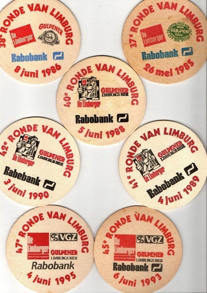 OUDE BIERVILTJES GULPENER RONDE VAN LIMBURG, Verzenden, Nieuw, Viltje(s), Overige merken
