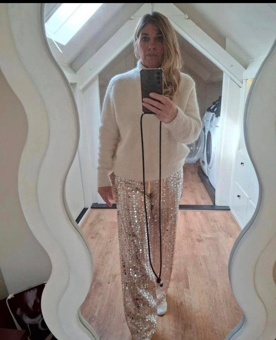 nieuwe pailletten broek kaartje eraan uitverkocht helemaal, Maat 38/40 (M), Zwart, Nieuw, Ophalen of Verzenden