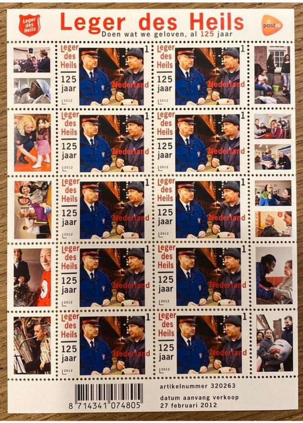 Postzegels pf. Leger des Heils. 125 jaar, Postzegels en Munten, Ophalen of Verzenden, Na 1940, Postfris