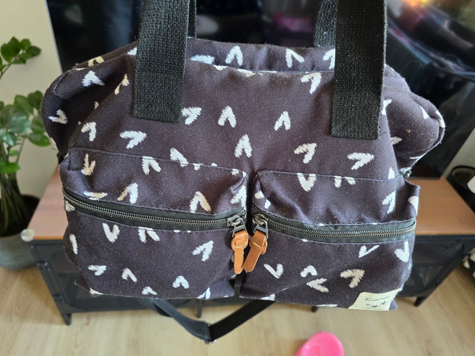Kidzroom baby tas / verzorgingstas met hartjes, Ophalen, Zo goed als nieuw