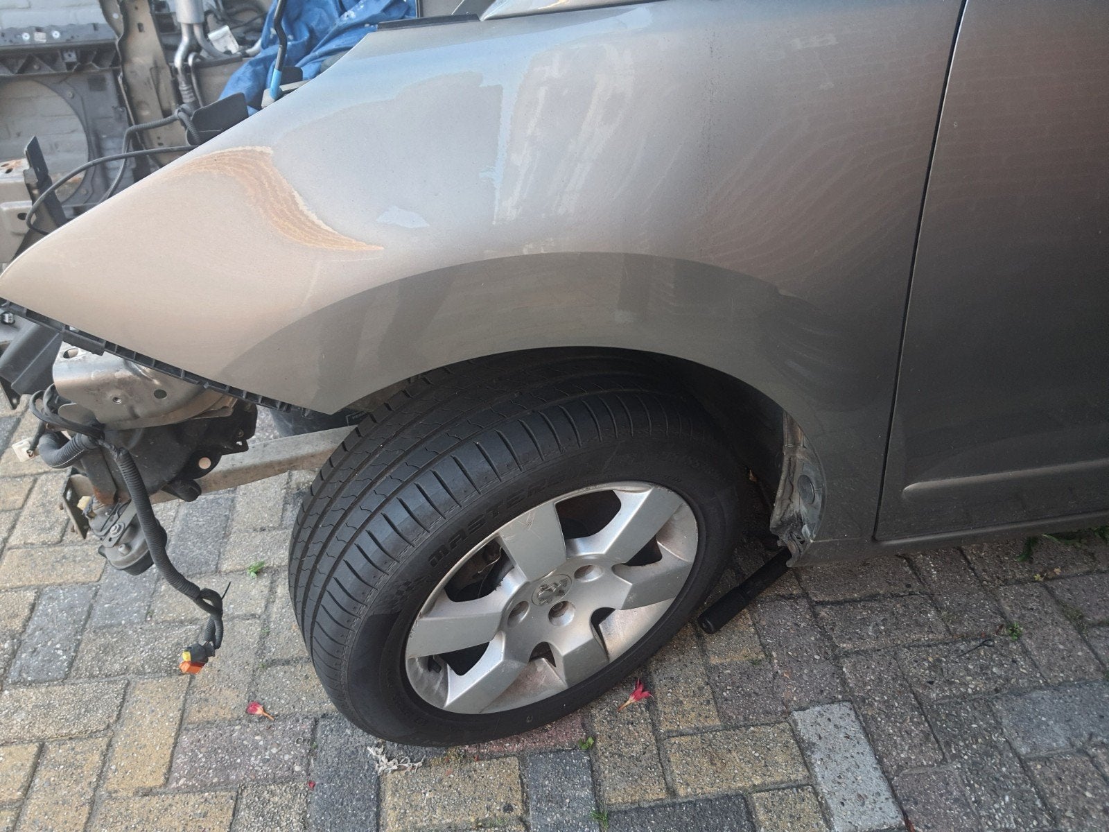 spatbord  links voor, Ophalen, Voor, Peugeot, Spatbord
