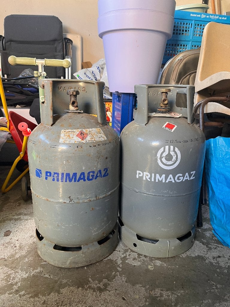 2x Primagaz lege gasfles, Ophalen, Gebruikt