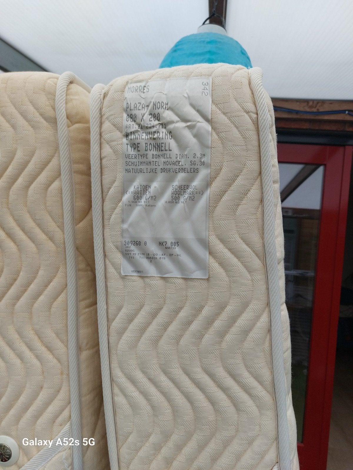 boxspring 160x200 inclusief matras, Ophalen, Gebruikt, Tweepersoons, Matras