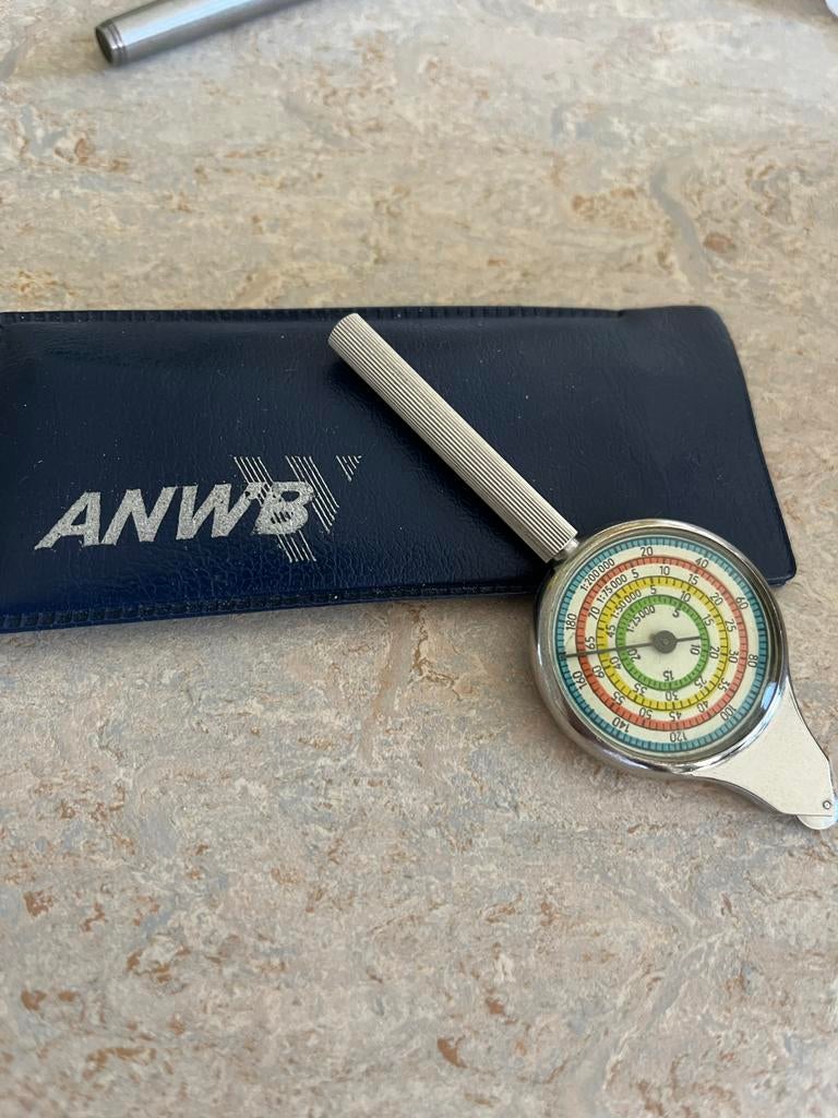 Vintage ANWB Landkaartmeter - Afstandsmeter met Hoesje, Ophalen of Verzenden