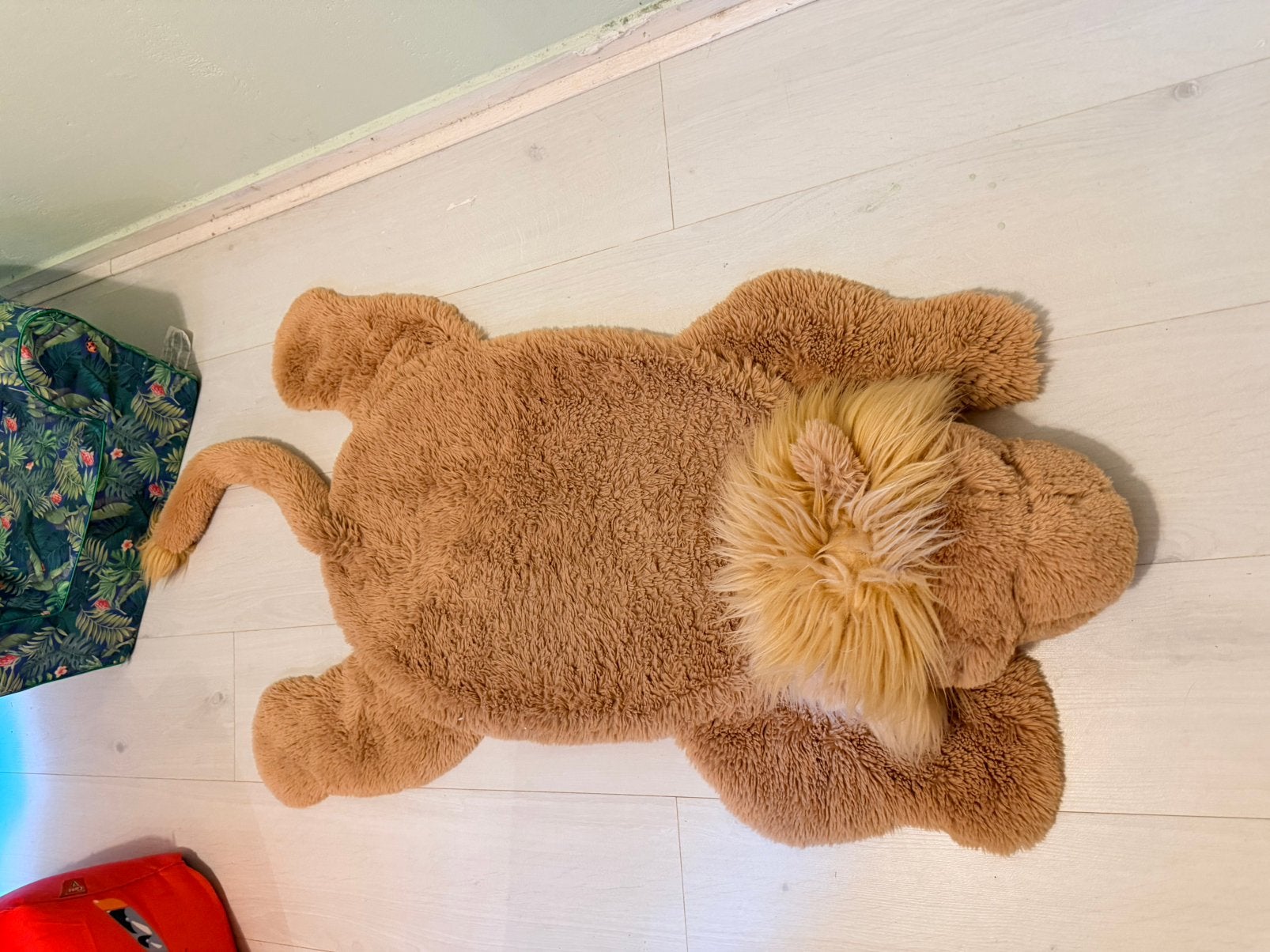Jellycat Leeuw vloerkleed, Kinderen en Baby's, Kinderkamer | Inrichting en Decoratie, Gebruikt, Overige merken, Bruin, Kleed of Kussen