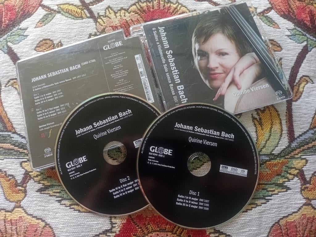 Super Audio CD – Quirine Viersen – Bach 6 Cello Suites, Ophalen of Verzenden, Barok, Gebruikt, Kamermuziek