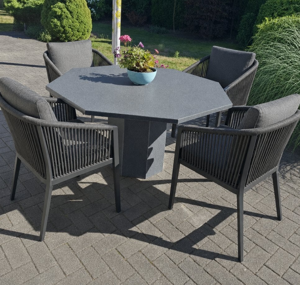 Granieten tuintafel, Tuin en Terras, Ophalen, Zo goed als nieuw, Rechthoekig, Overige materialen