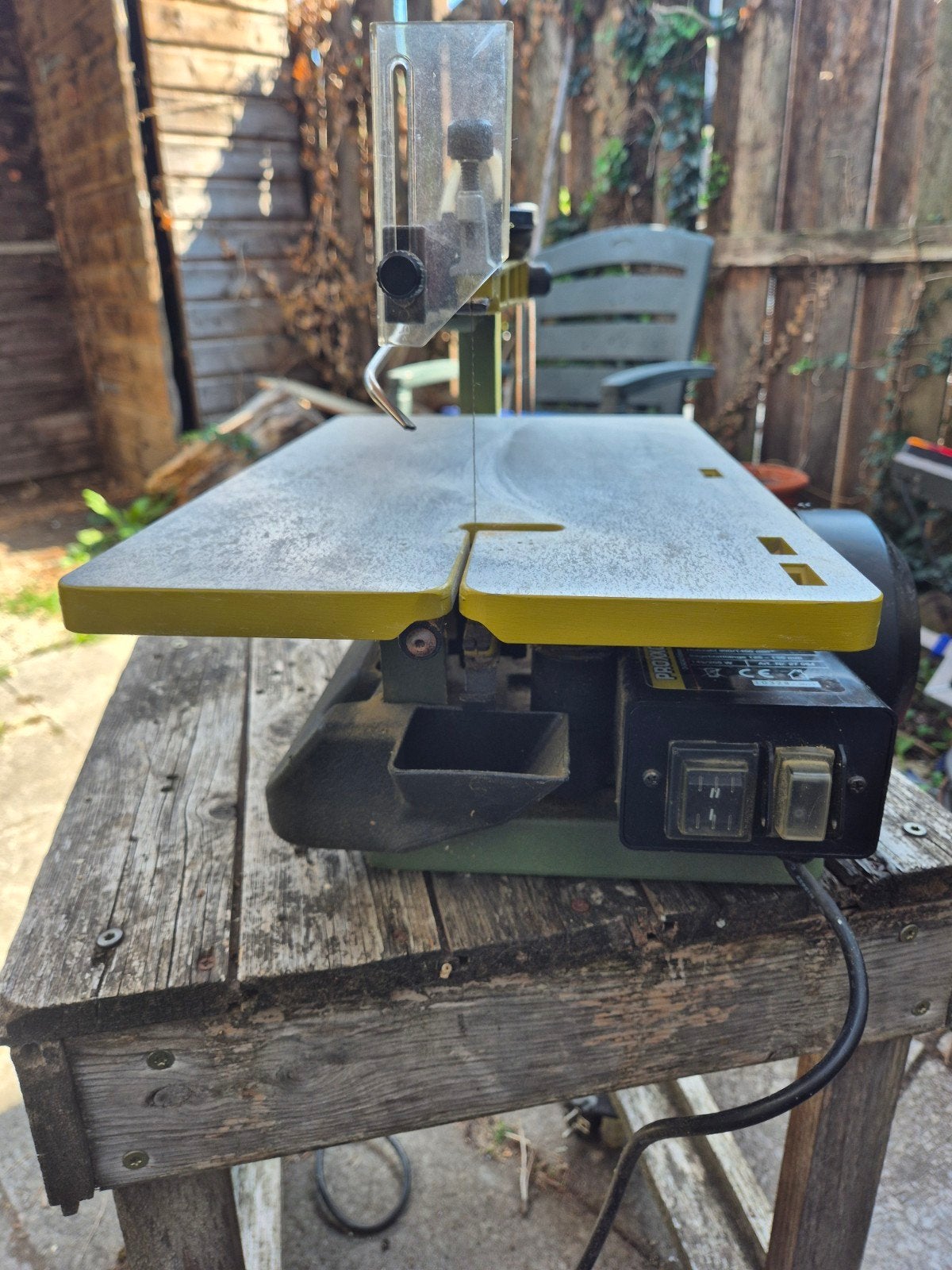 Proxxon DS 460 Figuurzaag met extra zaagblaadjes, Doe-het-zelf en Verbouw, Gereedschap | Zaagmachines, Ophalen, Gebruikt, Proxxon