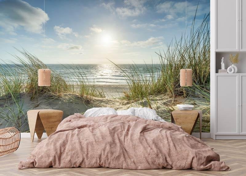 Fotobehang / Behang - Natuur - Strand met Duinen en Zee, Huis en Inrichting, Stoffering | Behang, Fotobehangkoning.nl, Natuurlijk