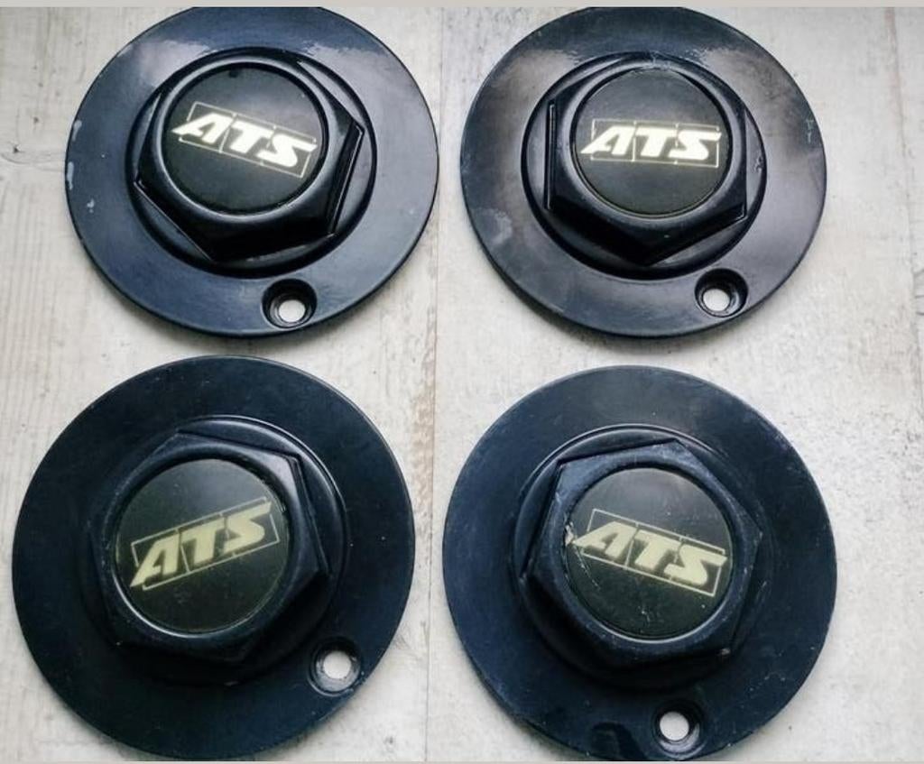 4 metalen naafdeksels voor sportvelgen ATS, Auto diversen, Wieldoppen, Ophalen of Verzenden, Zo goed als nieuw