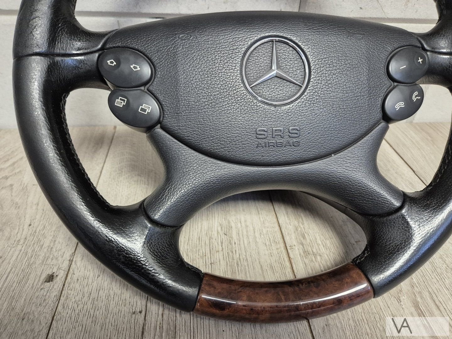 Mercedes S W220 CLK W209 E W211 houten stuur met airbag €400, Auto-onderdelen, Gebruikt, -, Ophalen of Verzenden, -