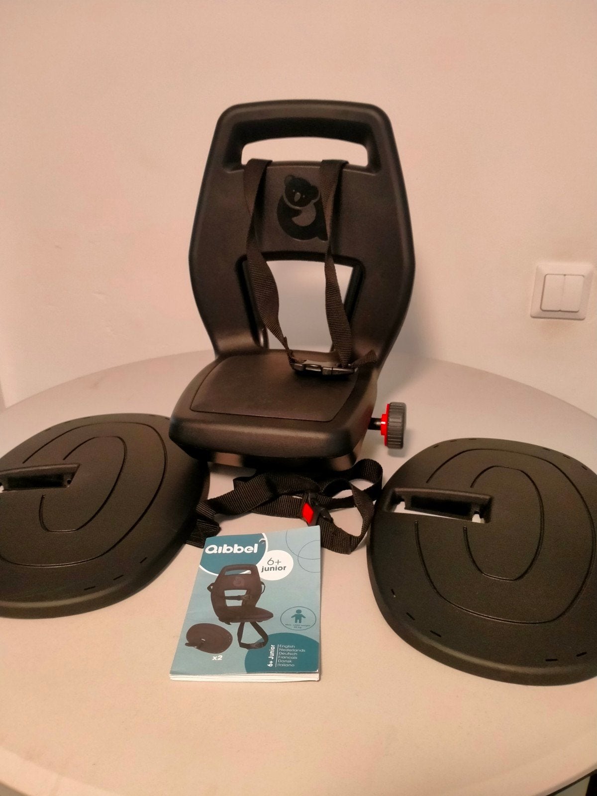 Bobike Junior 6+ Achterzitje Zwart, onderdelen, Ophalen of Verzenden, Zo goed als nieuw, Achterzitje, Bobike