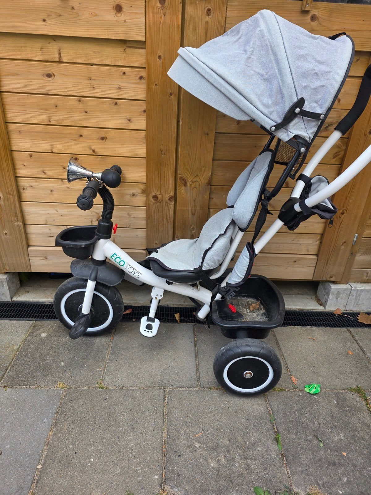 ECO TOYS Driewieler met Duwstang, Ophalen, Gebruikt, Ecotoys, Duwstang