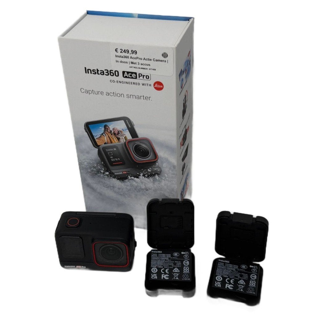 Insta360 AcePro Actie Camera | In doos | Met 3 accus, Overige merken, Dordrecht@usedproducts.nl, Toulonselaan 72, Ophalen of Verzenden
