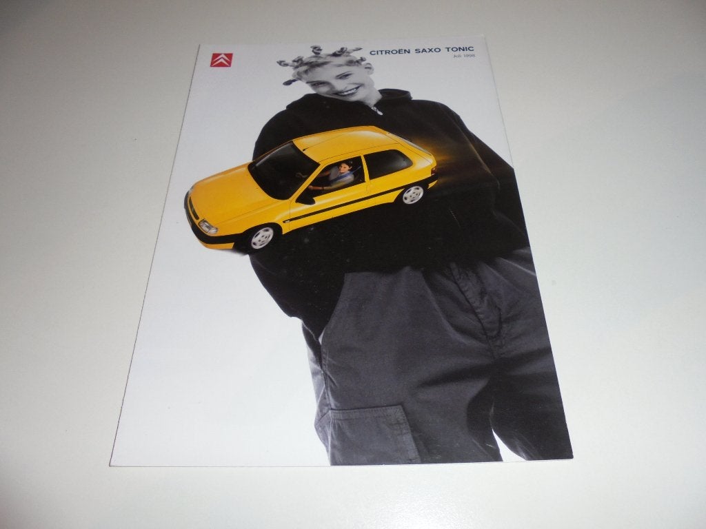 brochure Citroen Saxo Tonic  1998, Ophalen of Verzenden, Nieuw, Citroën
