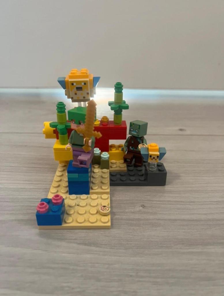 Lego Minecraft 21164 Het Koraalrif - Z.G.A.N., Ophalen of Verzenden, Zo goed als nieuw, Lego