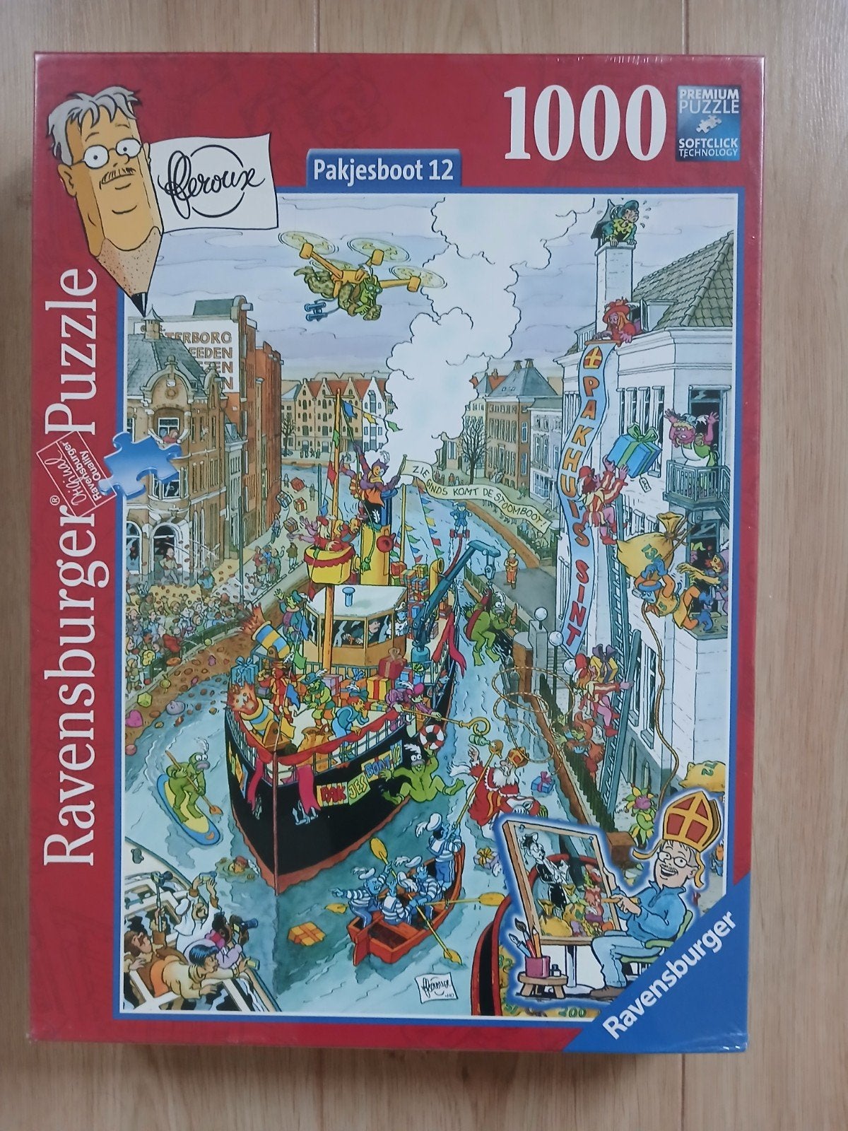 Ravensburger Puzzel Fleroux Pakjesboot 12 NIEUW, Ophalen of Verzenden, 500 t/m 1500 stukjes, Nieuw, Legpuzzel