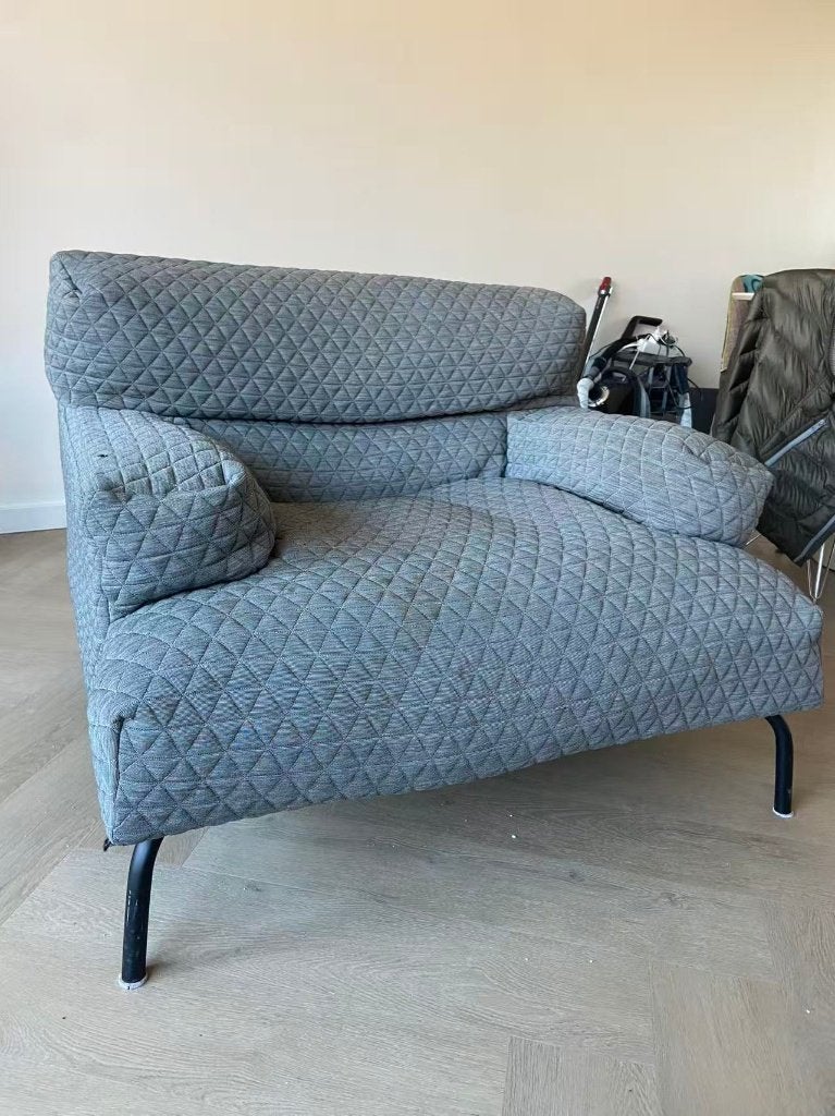 Montis Lazy Bastard fauteuil Grijs, Ophalen of Verzenden, Gebruikt, 75 tot 100 cm, 50 tot 75 cm