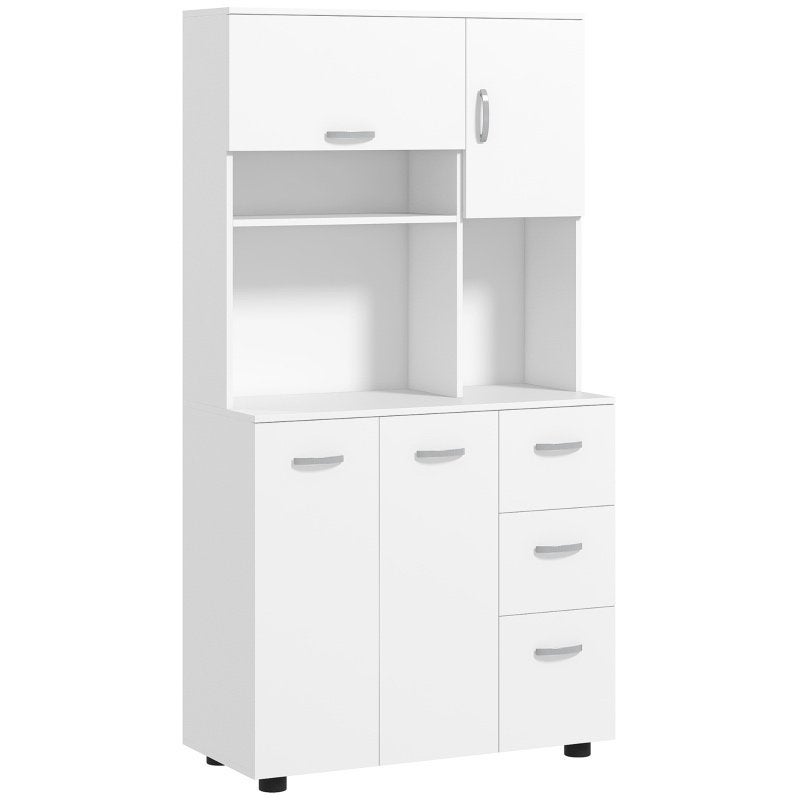 HOMCOM Keukenkast Buffetkast 89x39,5x168cm Nieuw in Doos, Nieuw, 150 tot 200 cm, 25 tot 50 cm, 50 tot 100 cm