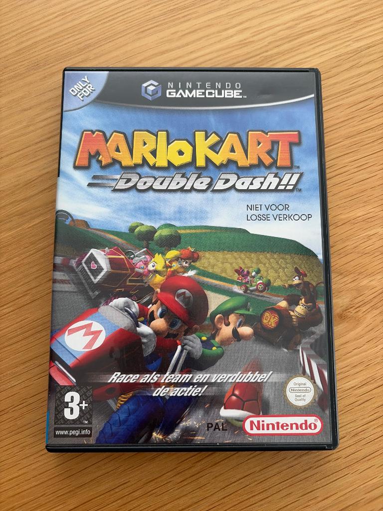 Mario Kart Double Dash (Gamecube) met bon!, Spelcomputers en Games, Racen en Vliegen, Eén computer, Ophalen of Verzenden, Zo goed als nieuw