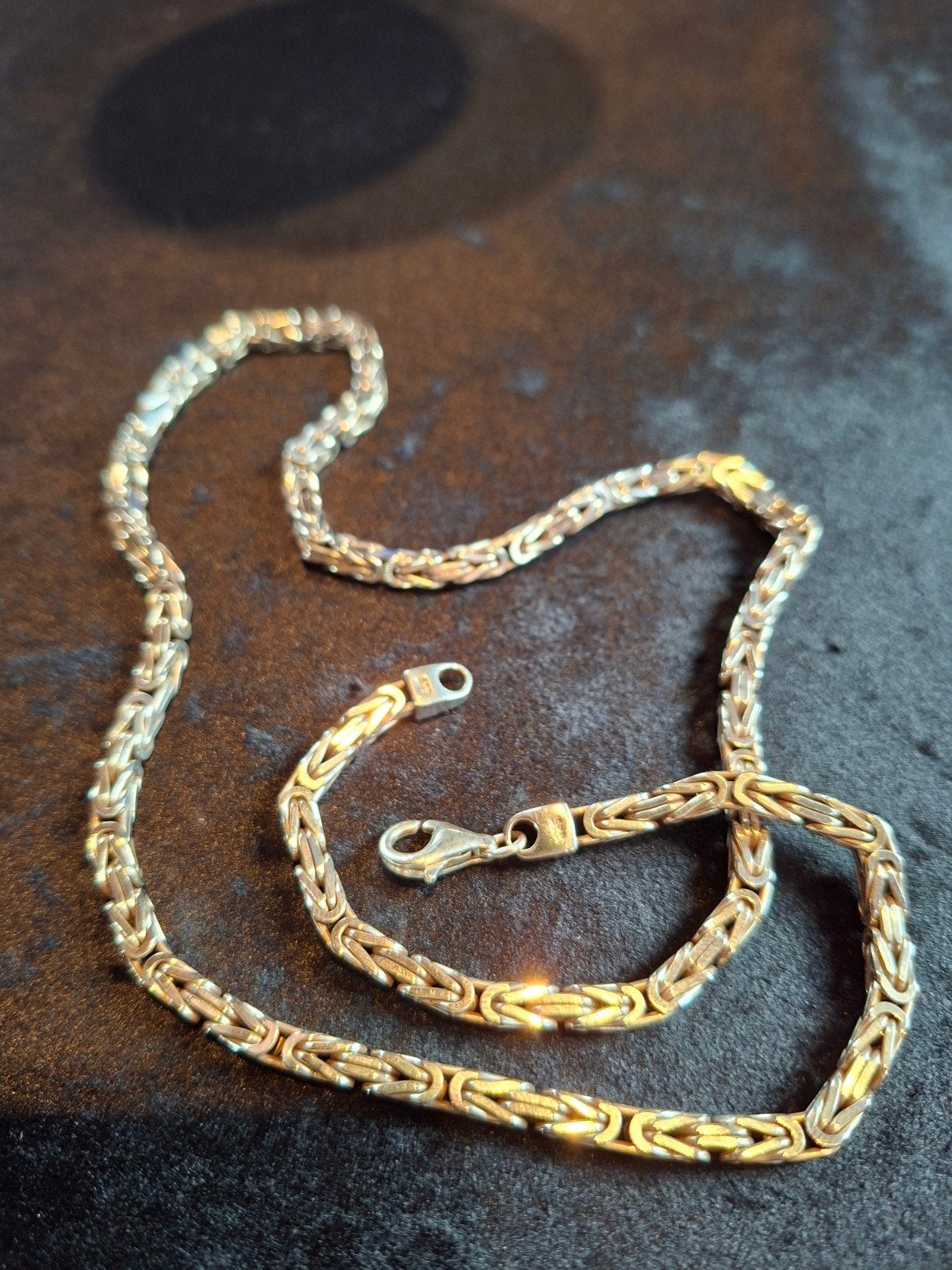 925 Zilveren Koningsketting 55cm bij 4mm, Ophalen, Zo goed als nieuw, Zilver, Zilver