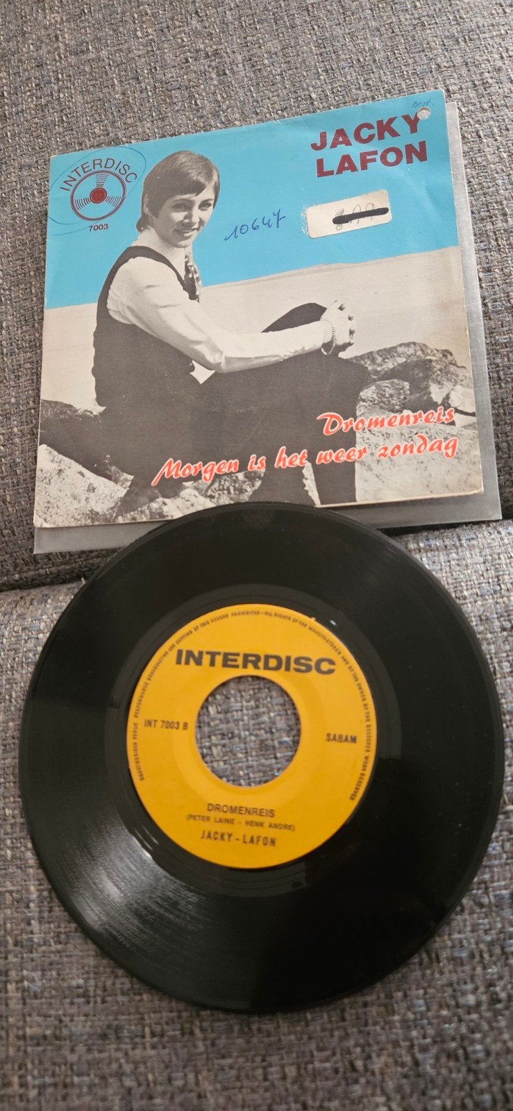 Piraten singel Jacky Lafon-Dromenreis 1972, Cd's en Dvd's, 7 inch, Gebruikt, Piraten en Zeemansliederen, Fotohoes