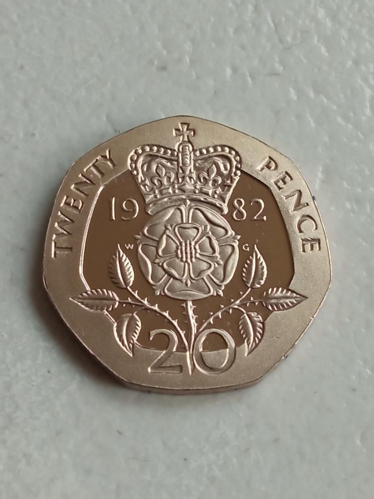 Verenigd Koninkrijk 20 pence 1982., Postzegels en Munten, Ophalen of Verzenden, Overige landen, Losse munt